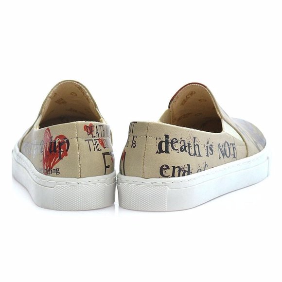Goby Shoes - Day of the Dead Slip on Sneakers - Picture 2 of 3